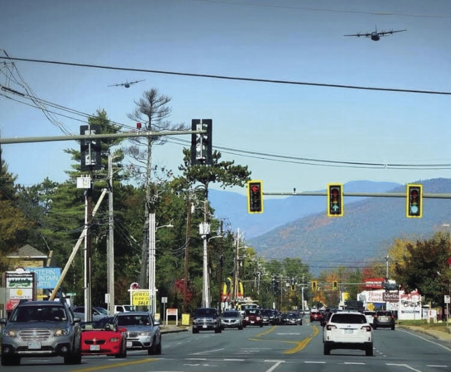 Mystery military transport planes visit valley
